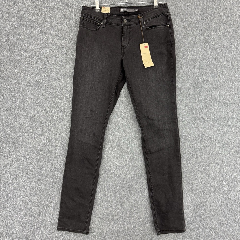 Levi's Curve ID Demi Curve Women's Skinny Jeans Black 12/31 W31 L34 NWT